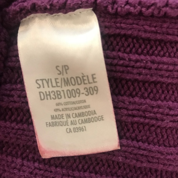 Denver Hayes Purple Cowl Neck Sweater Size S/P - Picture 4 of 4